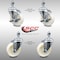 Service Caster 4 Inch SS Nylon Wheel Swivel 12mm Threaded Stem Caster Brakes SCC, 2PK SCC-SSTS20S414-NYS-M1215-2-TLB-2 - alternate 3